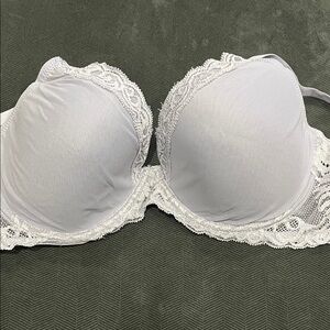 Natori Lilac Lace Trim Underwire Demi Bra